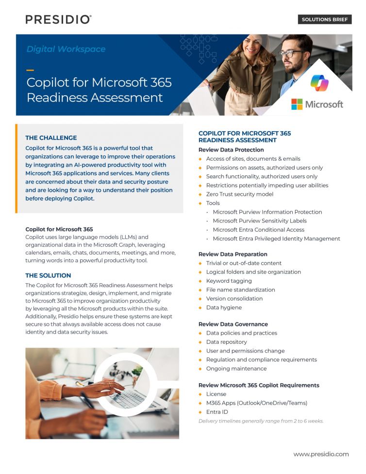 Copilot for Microsoft 365 Readiness Assessment