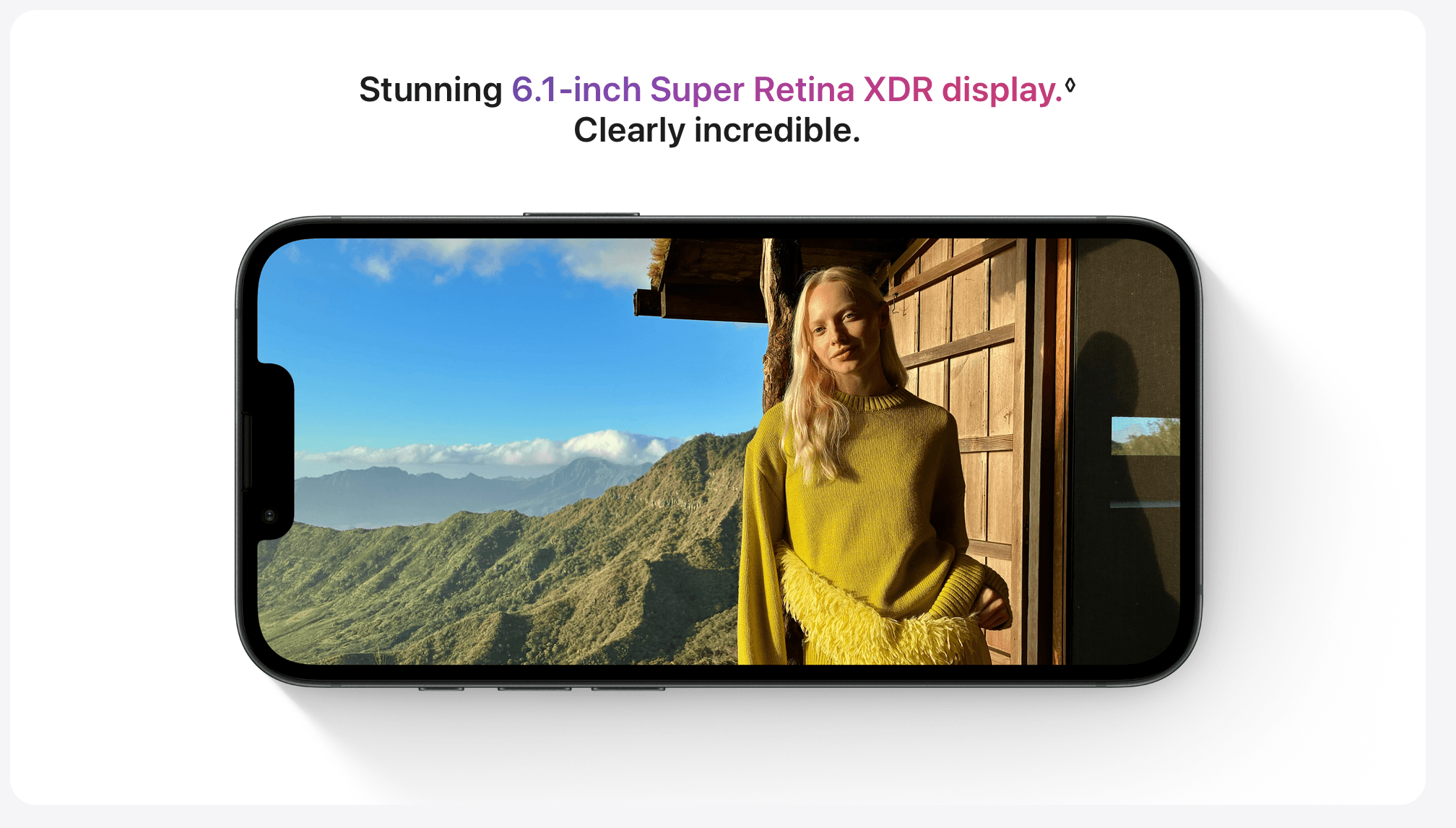 6.1-inch Super Retina XDR display